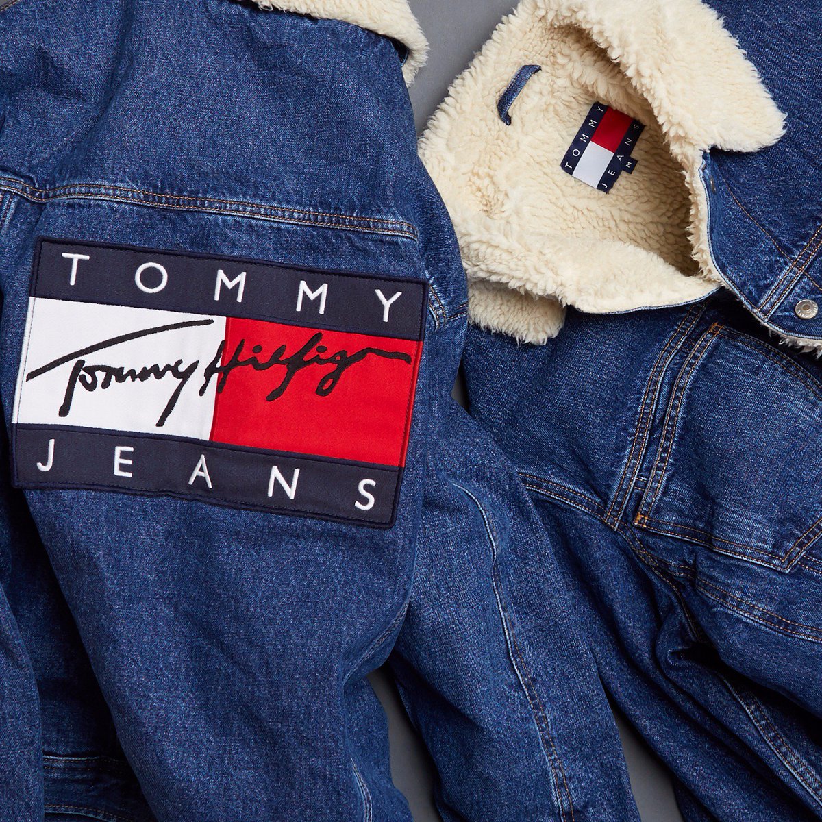 tommy sherpa denim jacket