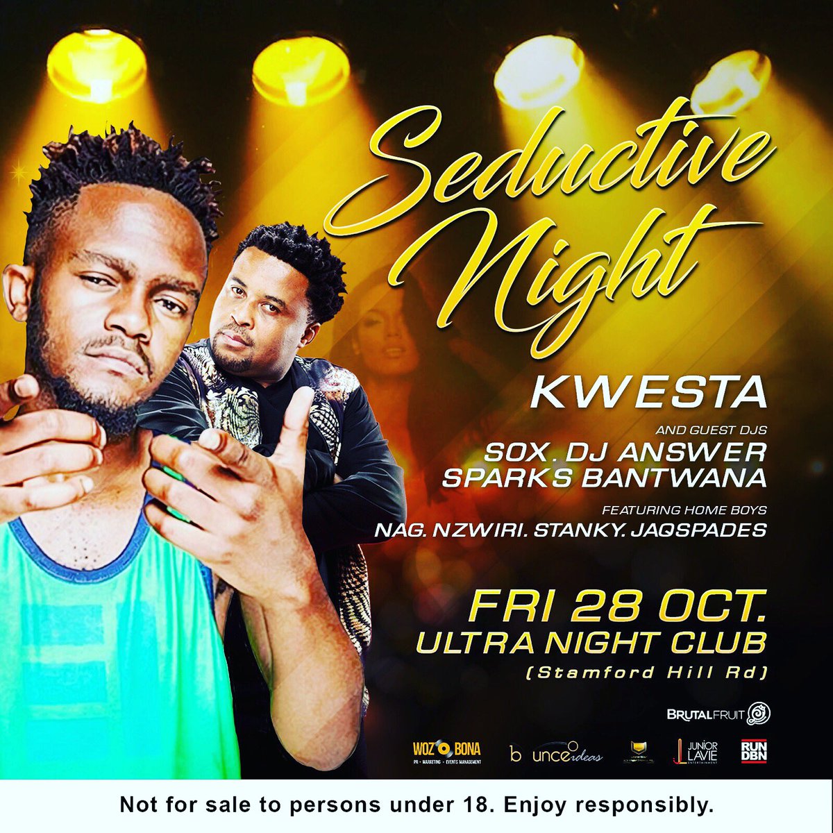 DJSOXsa's tweet photo. #TheeFinestGigGuide

Friday I'm at ULTRA BAR on Stamford Hill Rd,Dubane for #SeductiveNight alongside @KwestaDaKAR https://t.co/1PnHq7Toj6