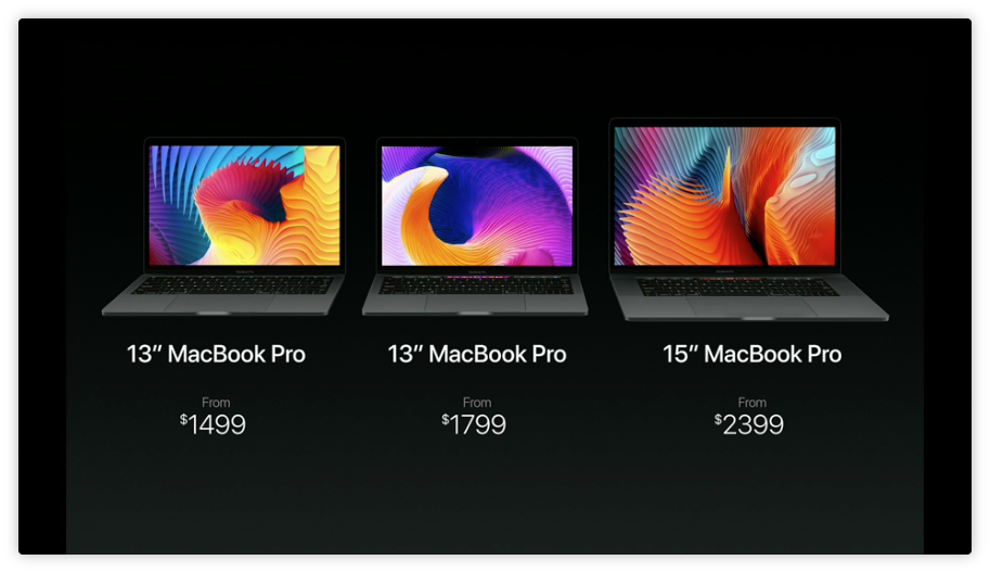 iCulture's tweet photo. De nieuwe MacBook Pro’s zijn vanaf vandaag te bestellen, maar niet direct leverbaar. Prijs vanaf $1499,- https://t.co/lYC7yI6tH7 #HelloMac https://t.co/a9aqYEHplQ