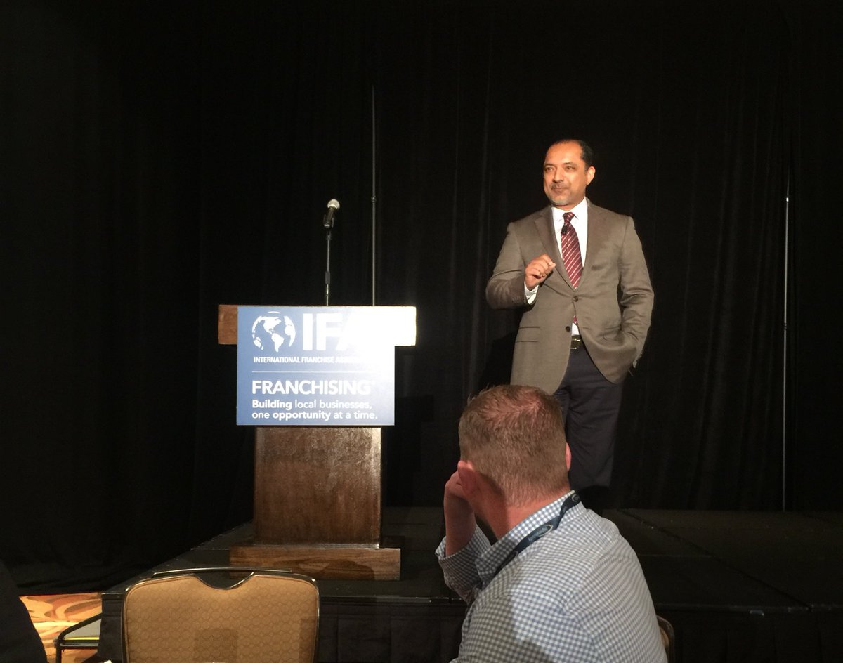 Franchising411's tweet photo. "Franchising is a brilliant path to the American dream." - IFA Chairman Aziz Hashim at #FranTech 🇺🇸 https://t.co/eyojGy7EbK
