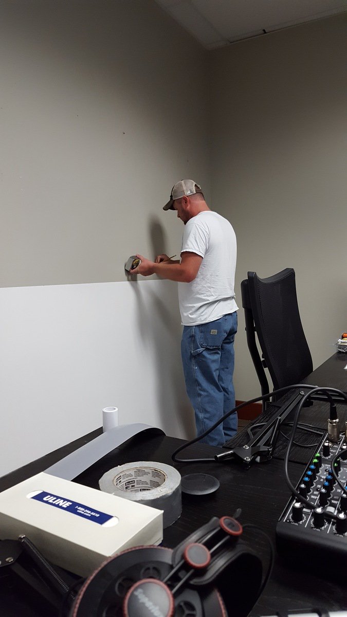FiveStar_KC's tweet photo. Podcast room undergoing a facelift. *insert constructions sounds here* #changesuponchanges https://t.co/LWILaFjfyM