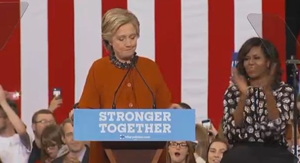 WBTV_News's tweet image. Clinton: Says voter rights, climate change, immigration, and marriage equality is "at stake".