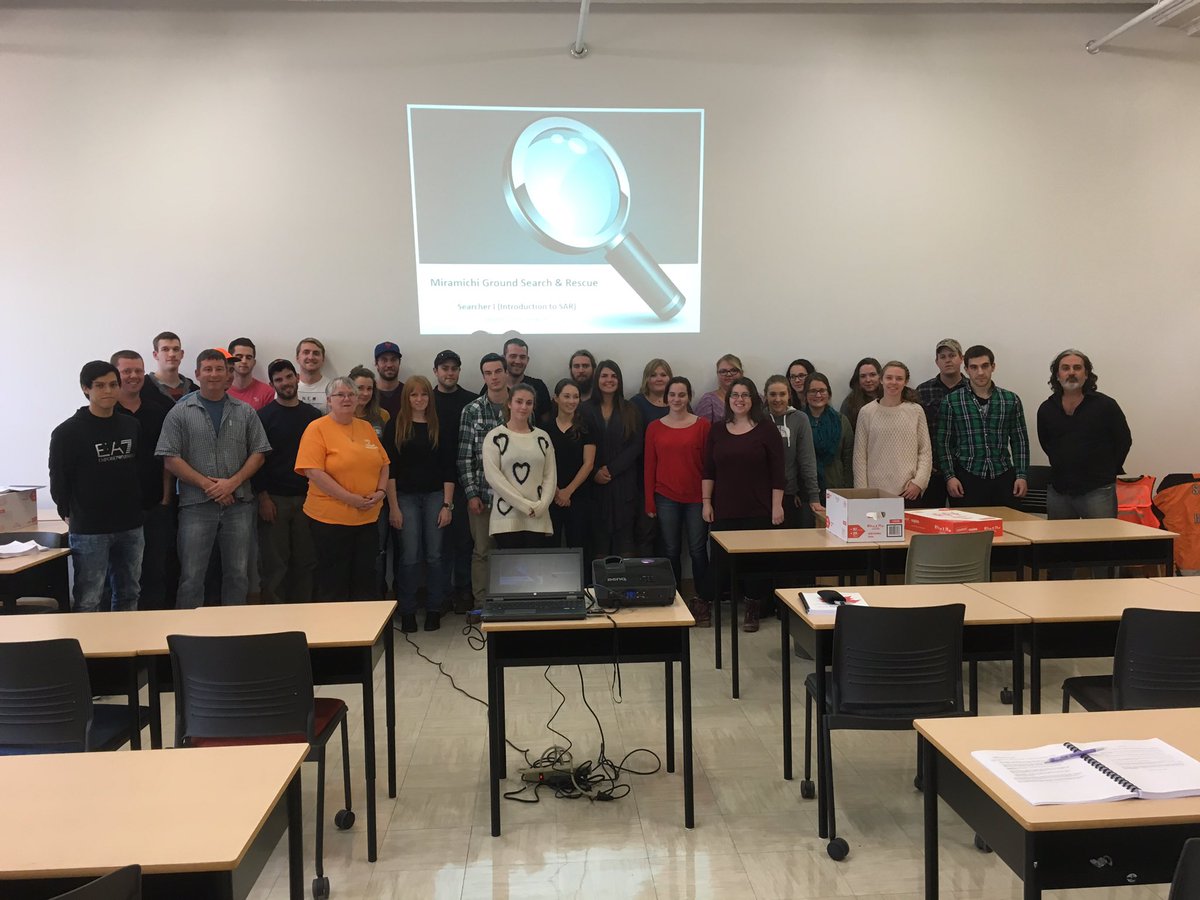 Great day of training with Miramichi Ground Search and Rescue. Proud of our students!  #transformNB #SearchandRescue <a href="/myNBCC/">New Brunswick Community College</a>