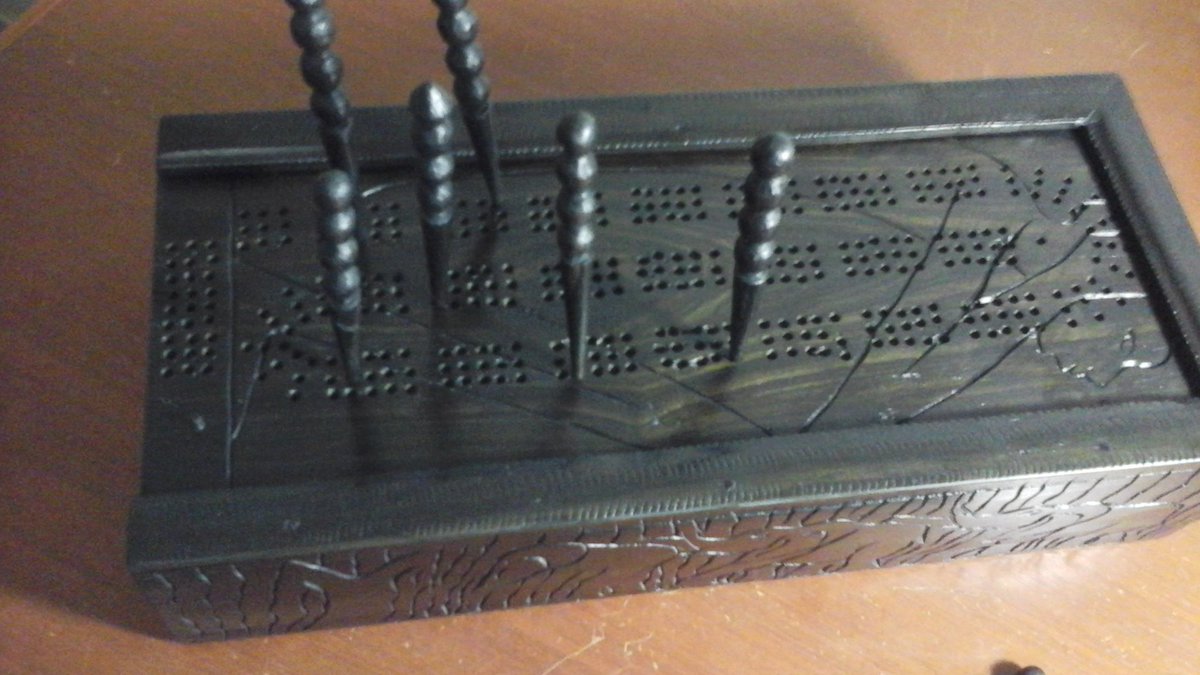 filipejff's tweet image. My new African\Angolan Cribbage board