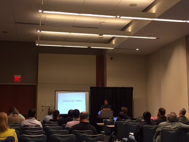 Percona's tweet photo. See a live demo of using #IoT sensors & storing time series data in #MySQL & #MongoBD w/ Alex Rubin https://t.co/rwfKgSKuJf @AllThingsOpen https://t.co/u80OfZAABf