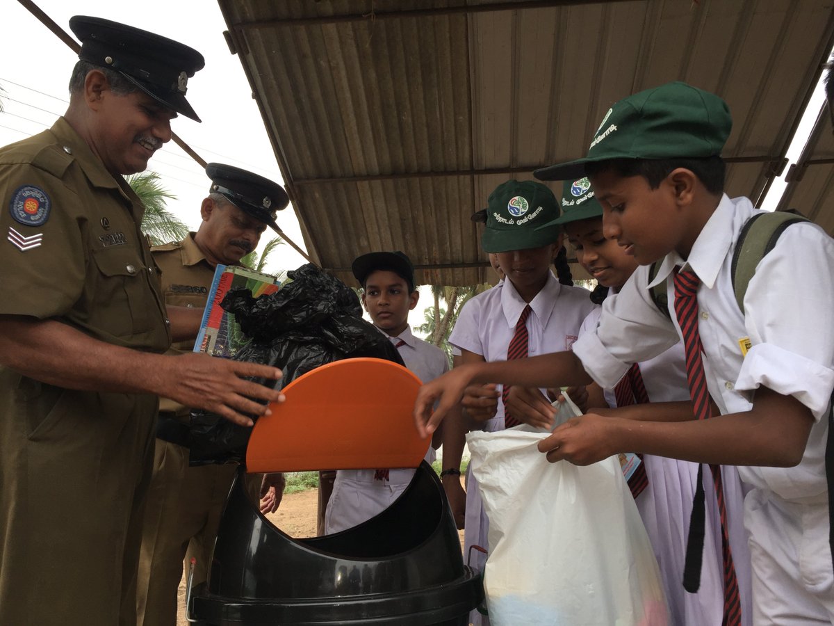 UNOPS's tweet photo. Waste drop-off days promote proper #wastemanagement &amp; disposal among local businesses in #SriLanka. Raising community awareness works! https://t.co/cbIl1ReDIT