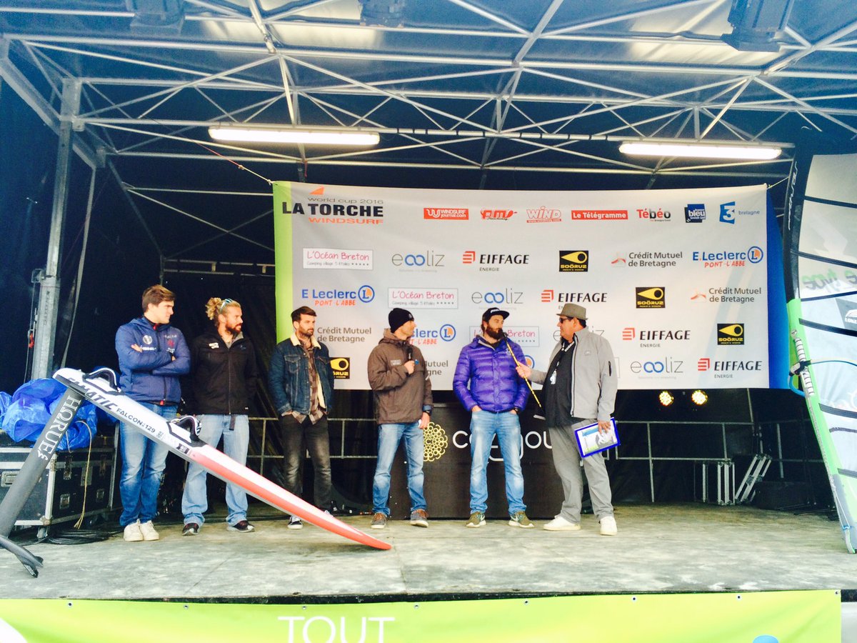 Rencontre avec le top 5 mondial en slalom sur la grande scène de <a href="/Latorche2016/">la torche 2016</a> . Les riders sont dans la place !