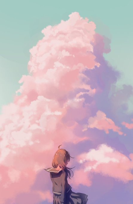 「女の子 雲」のTwitter画像/イラスト(古い順)