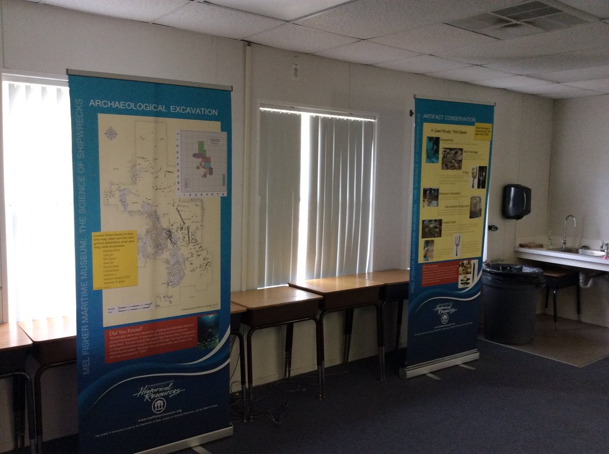 TommySmithElem's tweet photo. Setting up Mel Fisher Maritime Pop-Up Museum Science of Shipwrecks
@TSEPrincipal29 https://t.co/KHgdWAoBQf