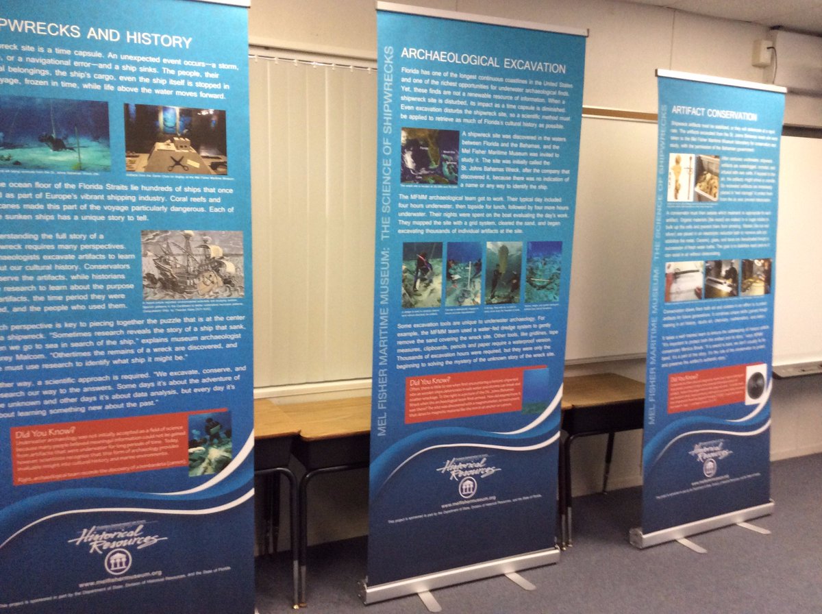 TommySmithElem's tweet photo. Setting up Mel Fisher Maritime Pop-Up Museum Science of Shipwrecks
@TSEPrincipal29 https://t.co/KHgdWAoBQf