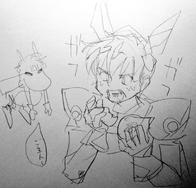 スーパーうろ覚えで描いたけど、割りと躊躇なく描けた
さすが原体験 