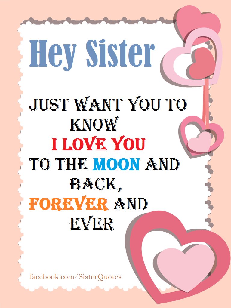 Hey sister. Систер. You sister. Love you sister.