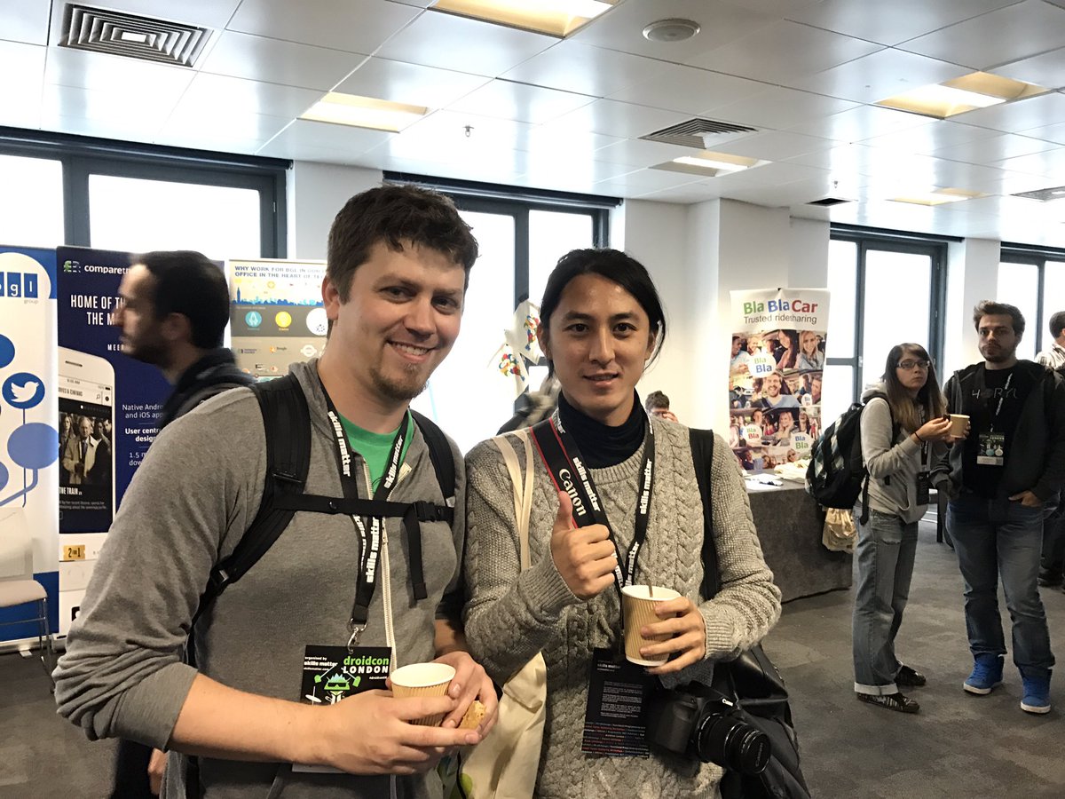We got to be friends. #droidconUK  <a href="/cephus/">Joshua Jamison</a>