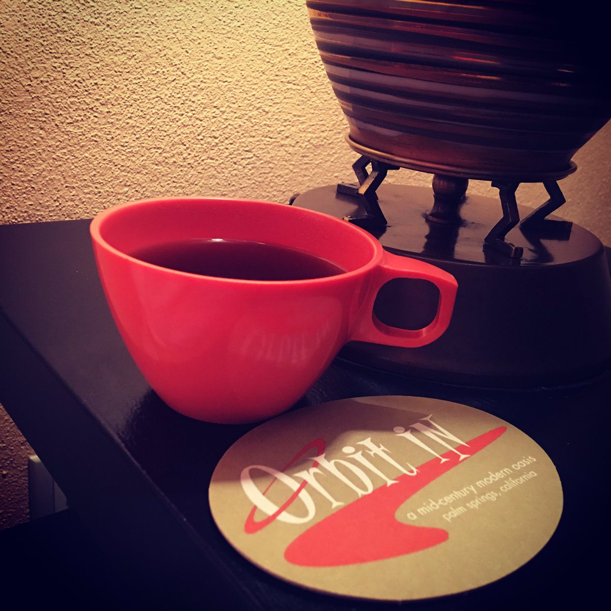 Coffee at the <a href="/orbitinhotel/">Orbit In Hotel</a> #retro #coffee #breakfast #getaway #visitpalmsprings