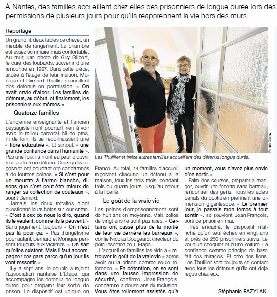 A #Nantes, des familles accueillent des détenus longues peines "il faut les accompagner parce que ces gars vont ressortir" #prison