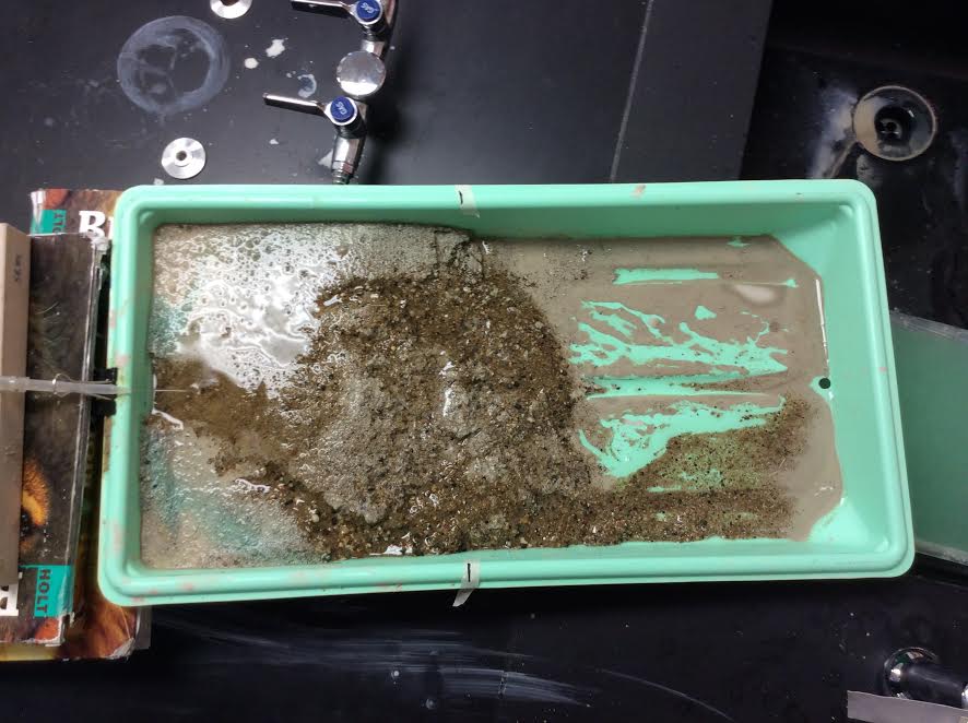 IndeeScience's tweet image. Mr. Jesse's 8th grade class has been using a stream table to model the formations of the Grand Canyon and to identify different landforms.