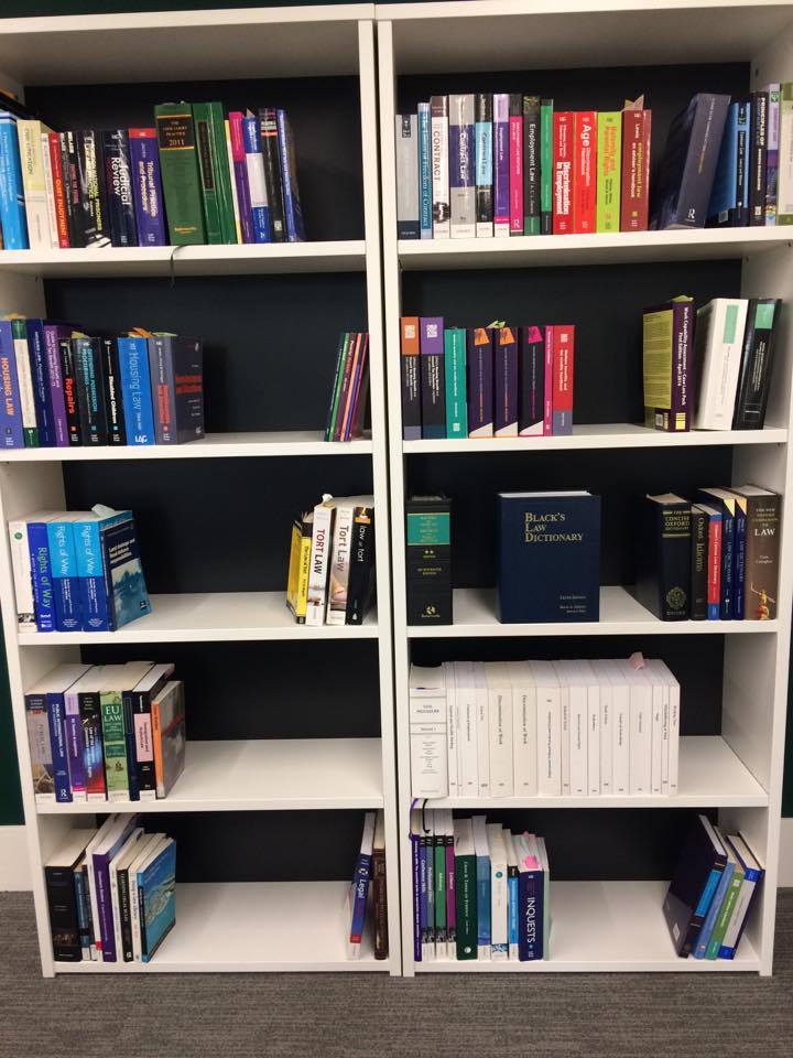 KentLawClinic's tweet photo. Our reception desk is fully functioning, the book shelves are filling up and legal work/study is underway again in the Wigoder Law Building! https://t.co/u1n1NK7ZNL