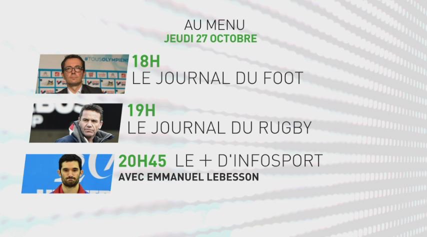 infosportplus's tweet photo. À suivre sur @infosportplus :
Le #JDF, le #JDR et le + d'#Infosport avec en invité Emmanuel #Lebesson, champion d'Europe de tennis de table https://t.co/yqyn4k1lTL
