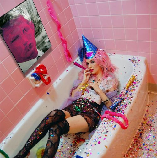 WHO'S JUDGING? #bathroomparty #estherzitman #nojudgement #afterparty #bathroomart #publichouseofart #artforall