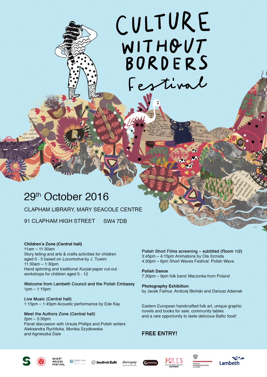 Stockwell_Pship's tweet photo. Lots on this Sat at our Culture w/o Borders event with @claphamlib - kid's activities, live Polish music&amp; dance, author talks, film &amp; more https://t.co/SxAs16IAEj