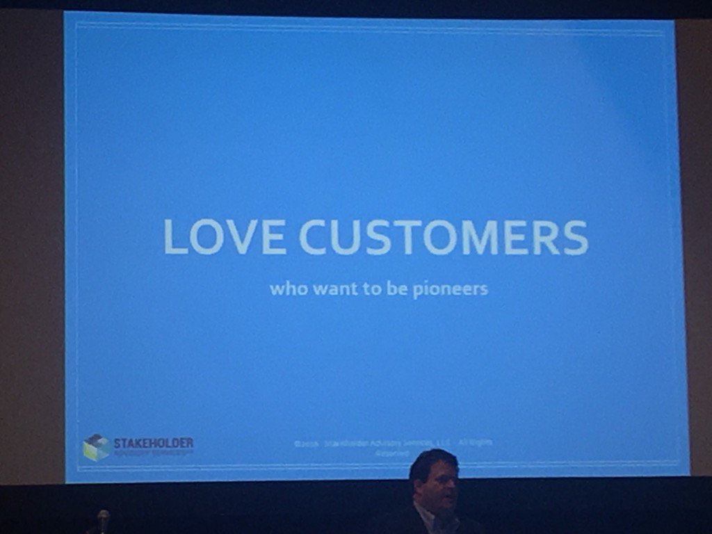 Love customers who love to be pioneers. @jtresnick #casro