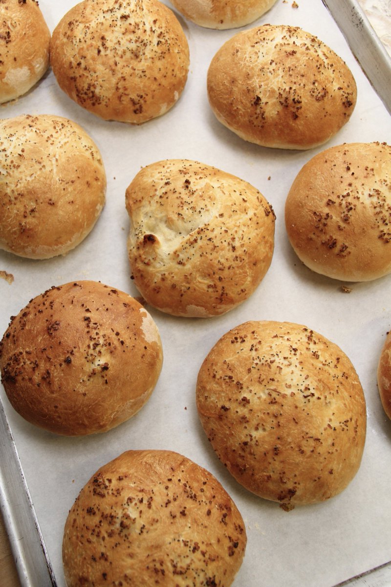 These bad boys are ready for today's lunch special! New Orleans chicken muffuletta.