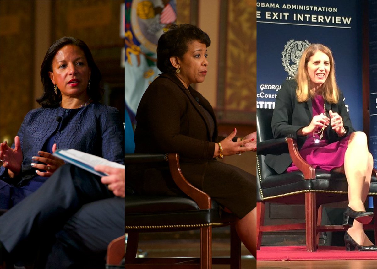 GUAlumni's tweet photo. #OnlyAtGeorgetown:@McCourtSchool offers student discussions with leaders:@AmbassadorRice,@LorettaLynch & @SecBurwell. #TheExitInterview #TBT https://t.co/Defcnm63bu