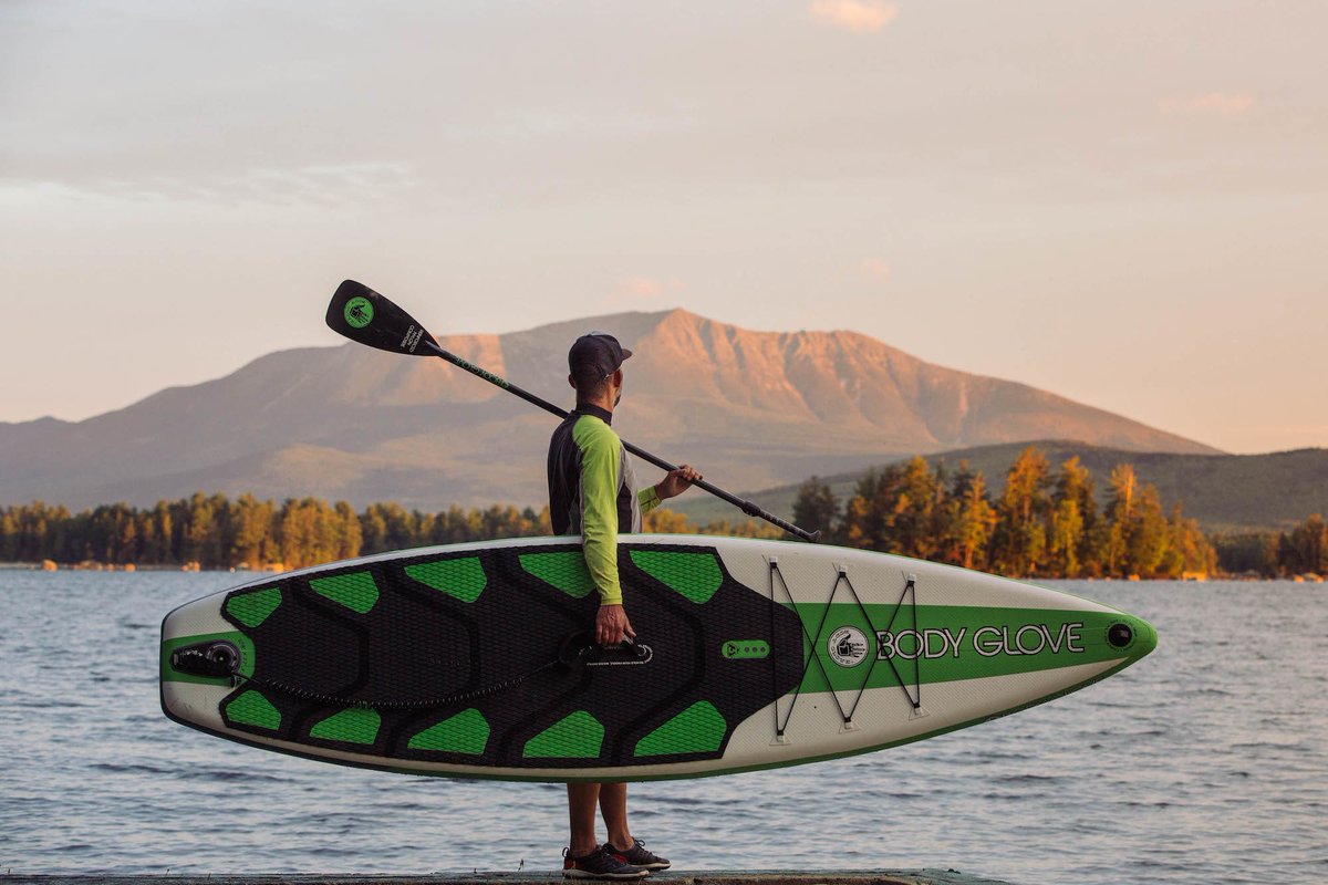 GoPaddle's tweet photo. Hot off the press! Luke Hopkins takes in the view while paddling in @visitmaine's Down East &amp; Acadia region. @bodyglove #AllThingsWater https://t.co/N09LxJDRiA