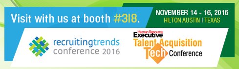 Heading to the #TalentTechConf in Austin? Visit us booth 318. #talentmanagement #hrtechnology