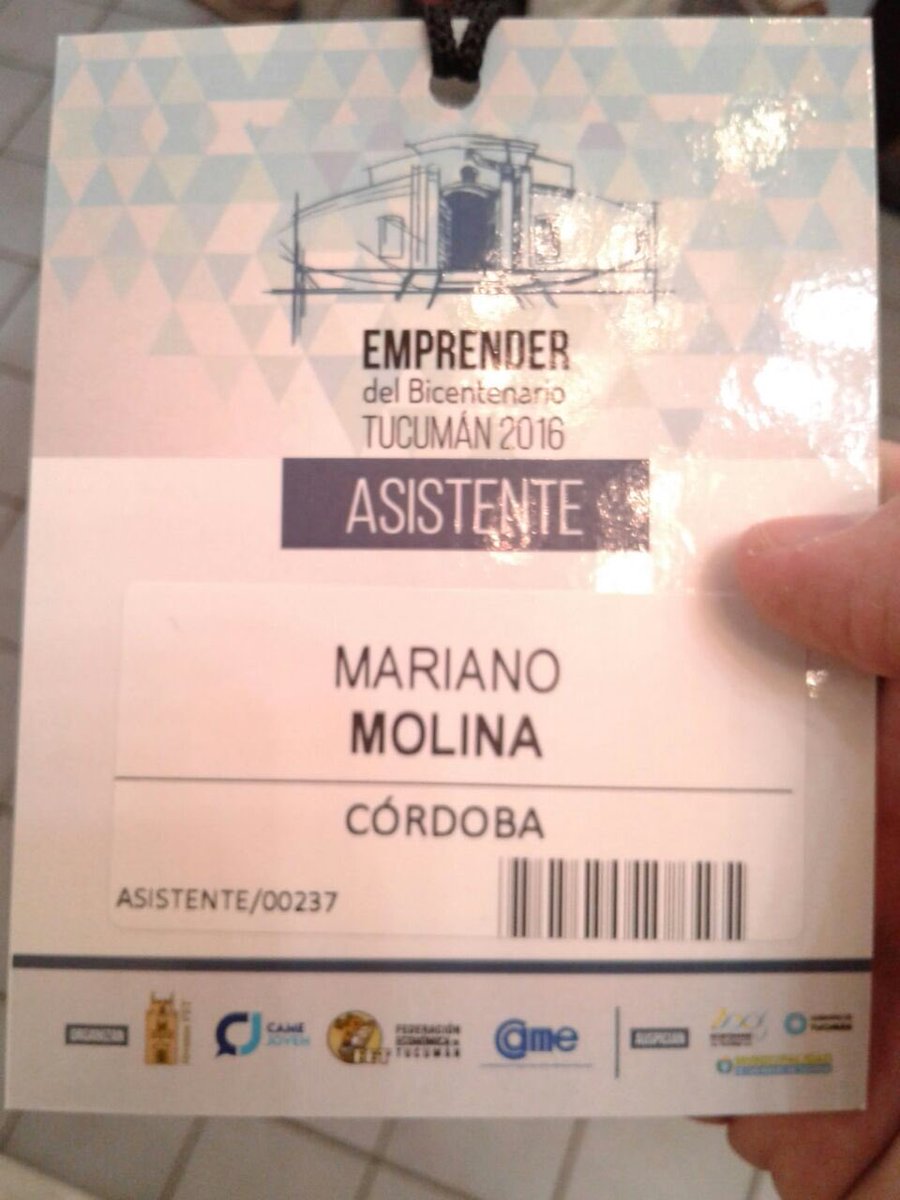 JECECIS's tweet photo. #ahora Estamos presentes en el EMPRENDER del BICENTENARIO #Tucuman  #EmprenderCAME https://t.co/73FLNrUmJI