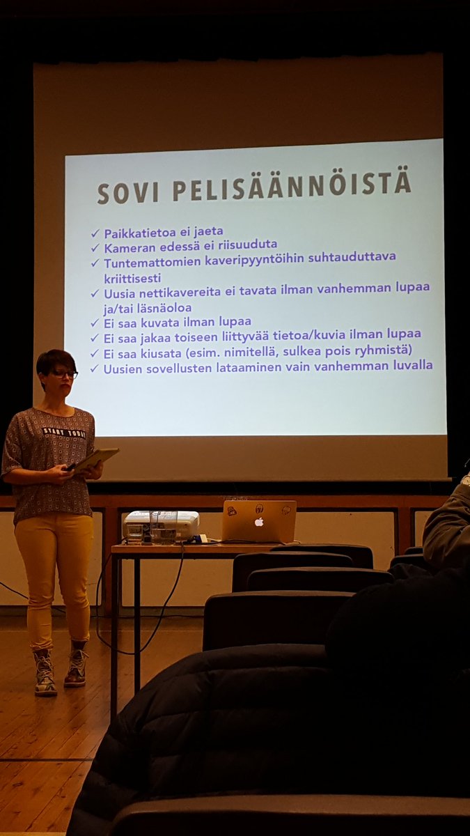 PaulaSailas's tweet photo. #nettiturvallisuus #taivis #tietoturva #pelisäännöt Kiitos @innastus ja @hannu_kosonen https://t.co/xVsM1rVGDP