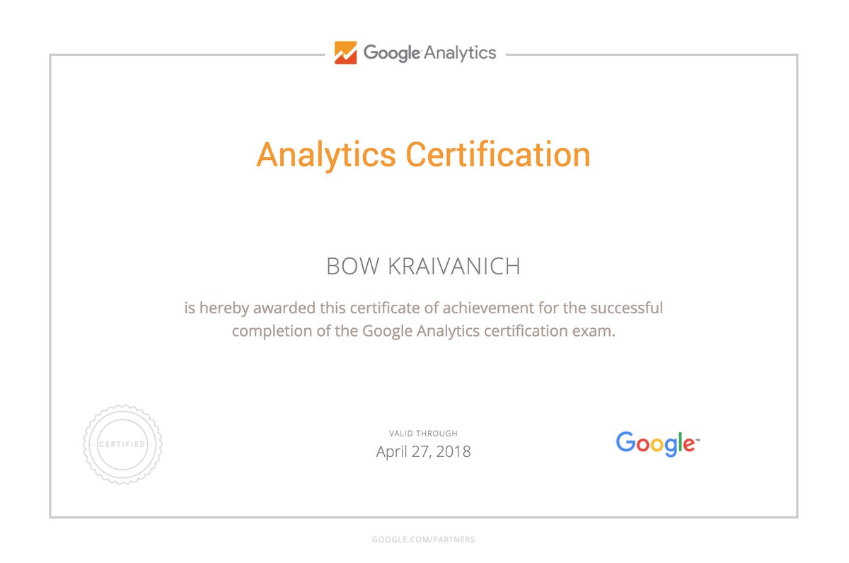 BowKraivanich's tweet image. ได้มาอย่างฉิวเฉียดมากๆ ถ้าทำไปถาม google ไปคงได้ 90%+ google.com/partners/?auth…; #AnalyticsCertification