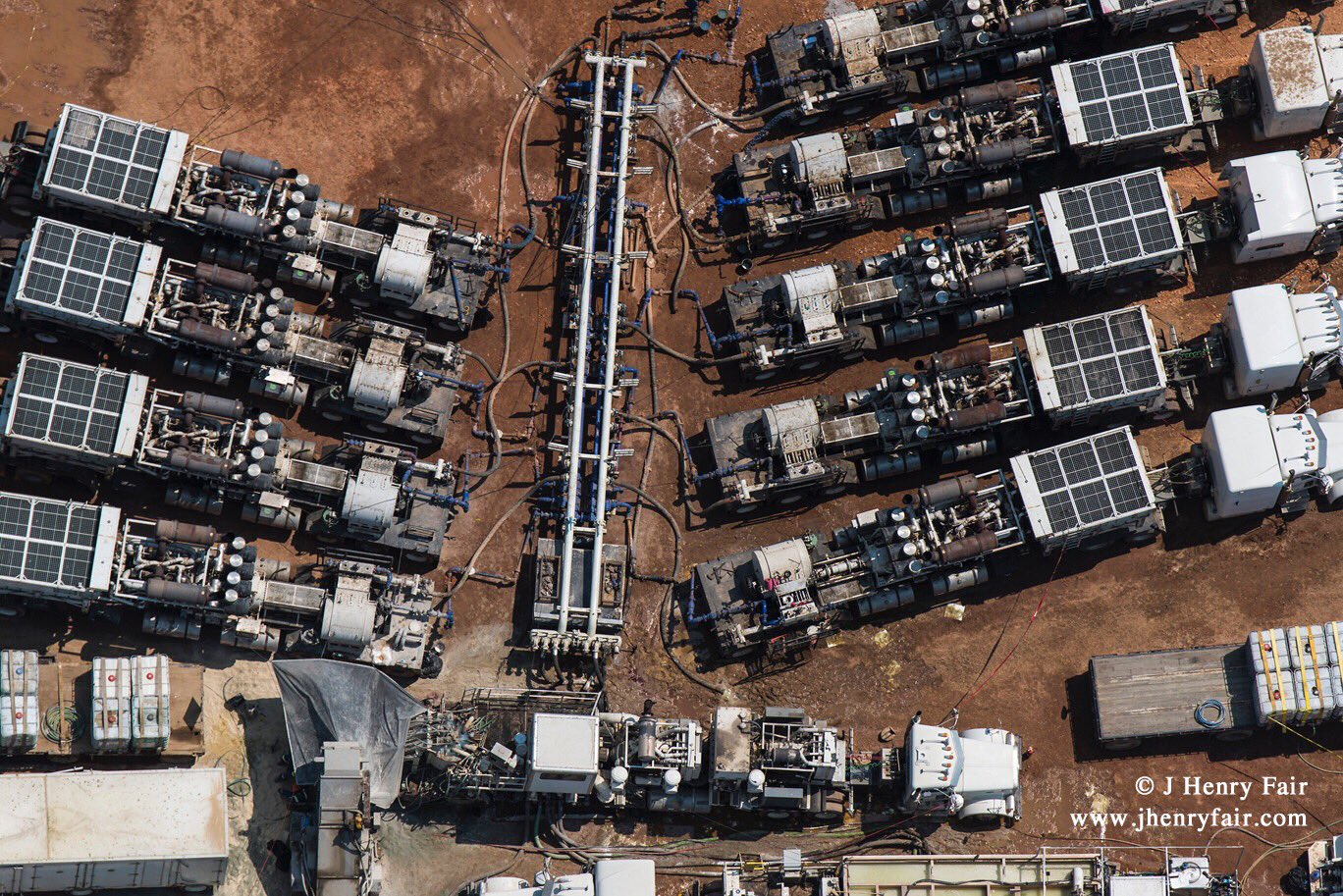 J Henry Fair on Twitter "Fracking compressor trucks at Bakken shale