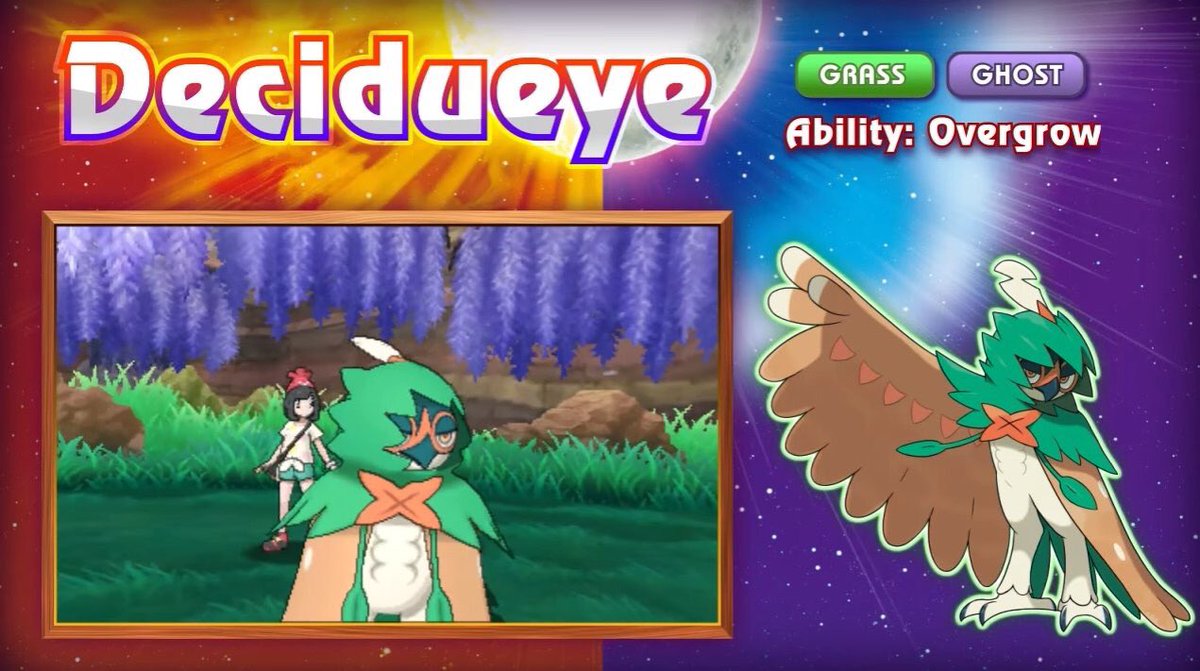 7thGenPokemon's tweet photo. Officially welcome the final starter evolutions; Primarina, Incineroar, and Decidueye to Pokémon Sun &amp; Moon!!! https://t.co/eD36qgT6fL