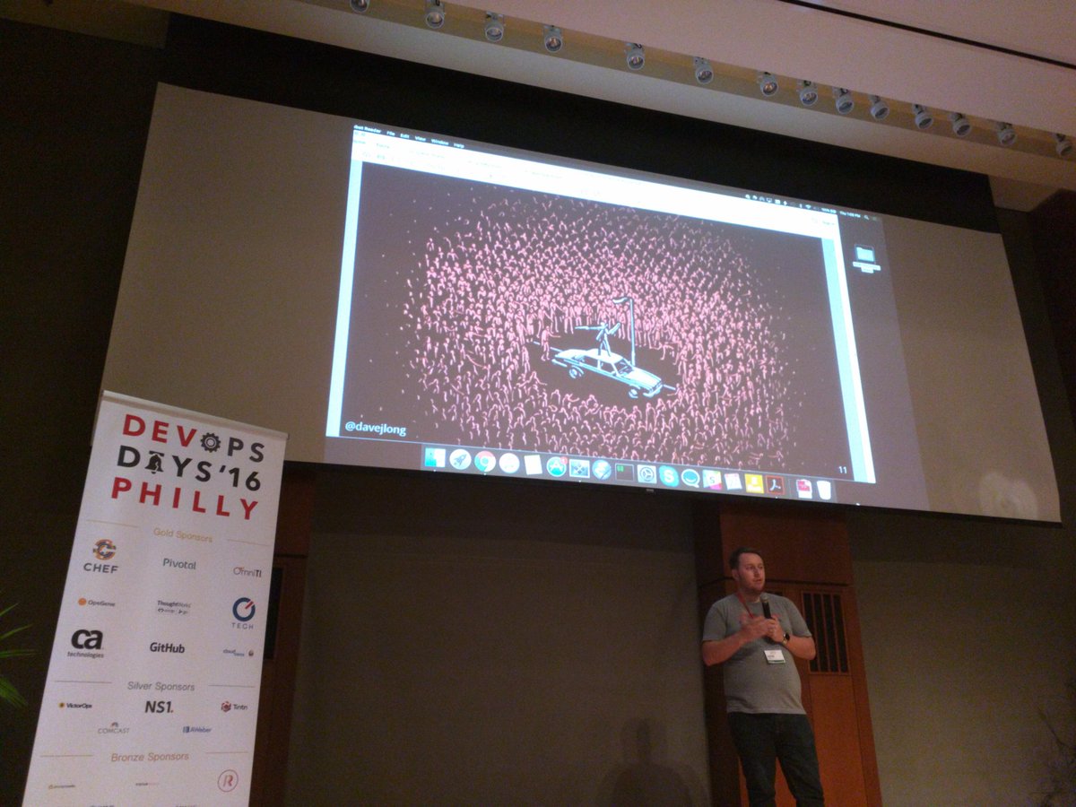 DevOpsDaysPHL's tweet image. .@davejlong on writing maintainable infrastructure code - &quot;Write tests now or fix code later&quot; #devopsdaysphl #ignite