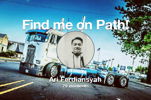 ArriFerdiansyah's tweet photo. Find me on #Path now! Go to https://t.co/6e6gtldCMo https://t.co/VL5XUJ7mV3