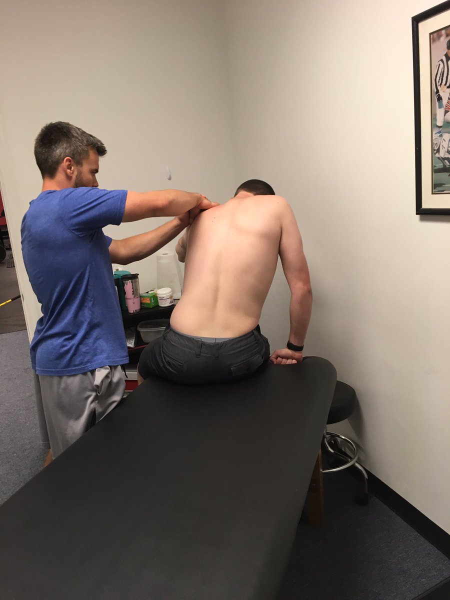 CSPInterns's tweet photo. Zach Chivers working with Shane Rye. "Bulldog" puts in hard work everyday. Big things are going to come out of this kid in the near future https://t.co/j5KhWt2L42