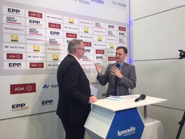 electrolube's tweet photo. #Throwbackthursday Phil Kinner being interviewed at #prod15 by @EPPmagazine talking about Electrolubes new Coatings https://t.co/l8gYtUxyPt https://t.co/qeLztBLhOB