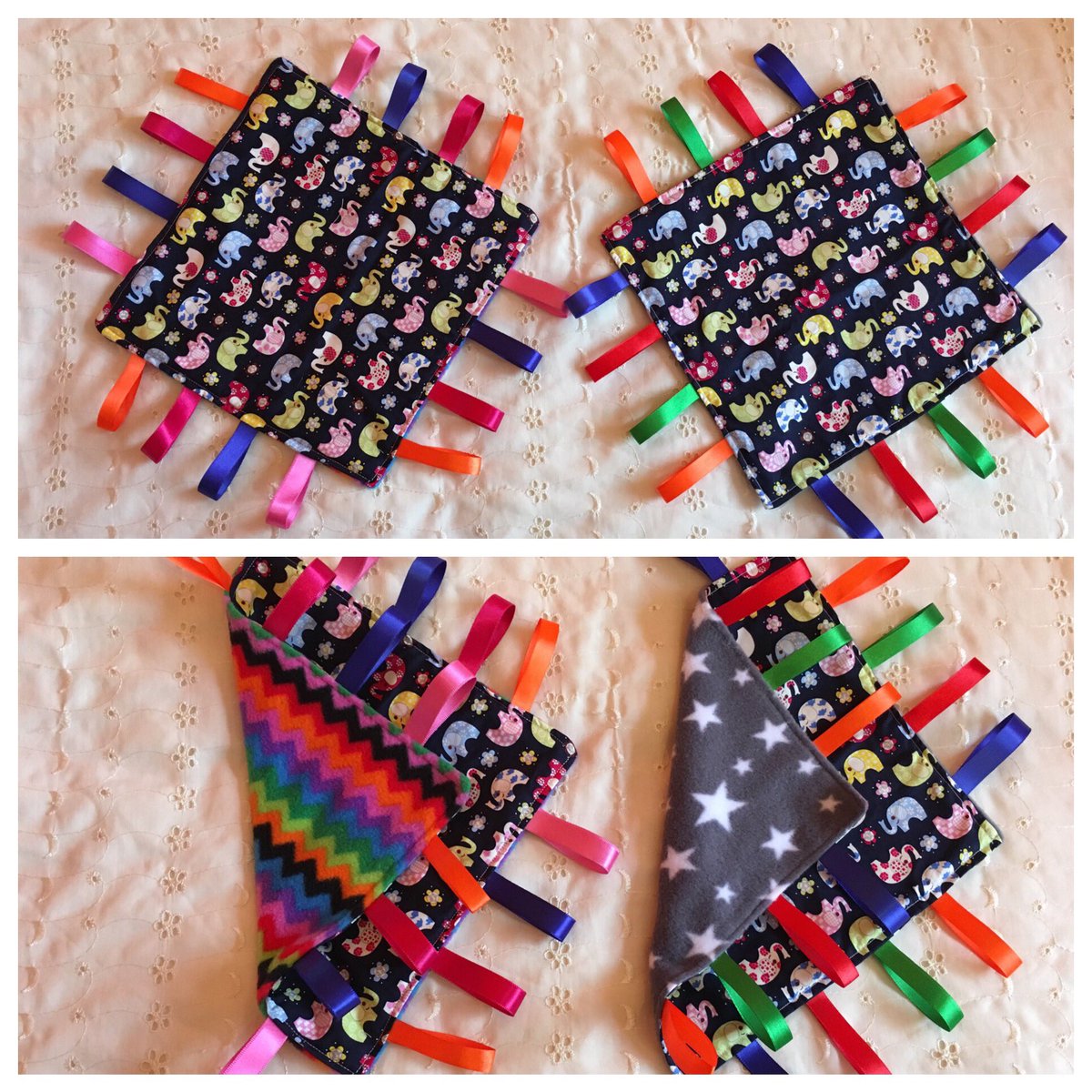 SatnamRathore's tweet photo. Getting ready for the @WinterMarketLS1 #tagblanket #baby #gifts #handmade https://t.co/JZ6blxxp0N