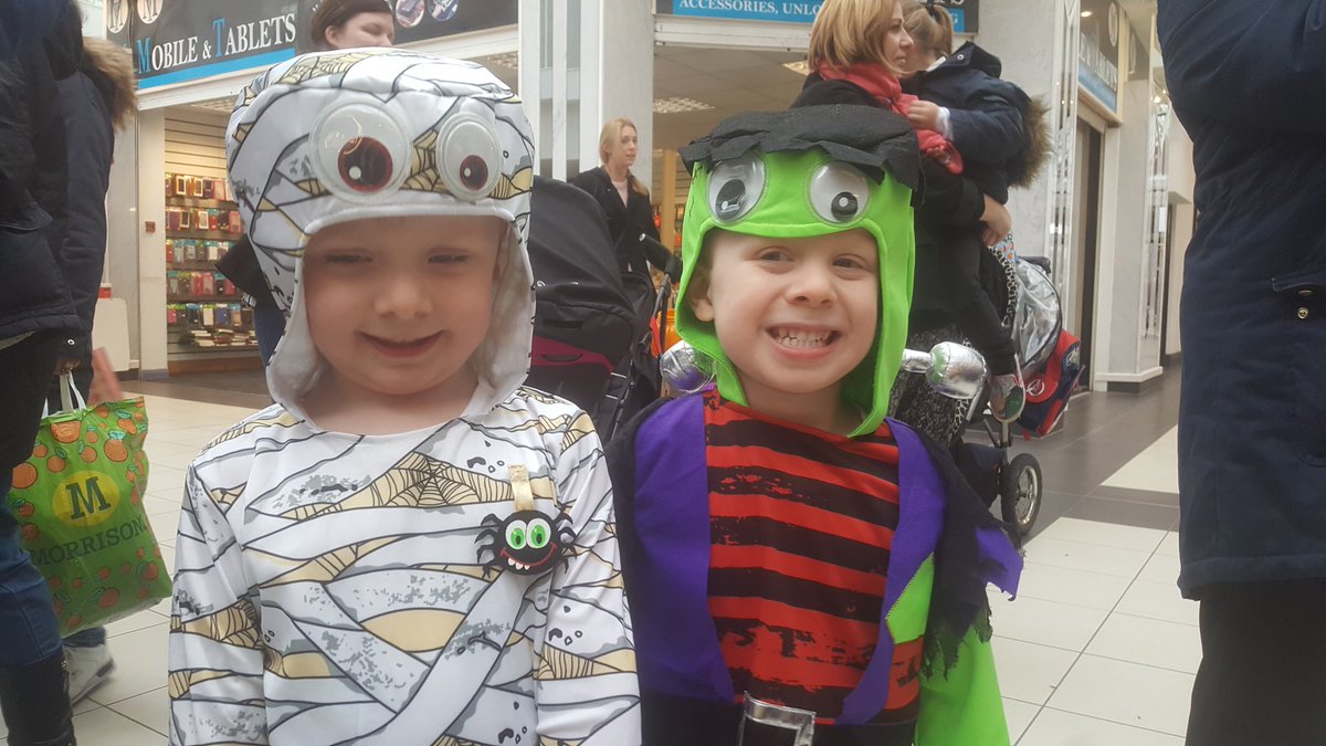 Little monsters getting spooky for our #trickortreat trails #spookport #halloweenfestival #southport- less than 24hrs until parade time