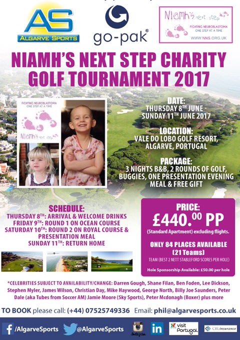 Our incredible 2017 charity golf tournament at the stunning <a href="/valedolobo/">Vale do Lobo</a> is booking fast. Massive thanks to our event sponsor @GoPakUK