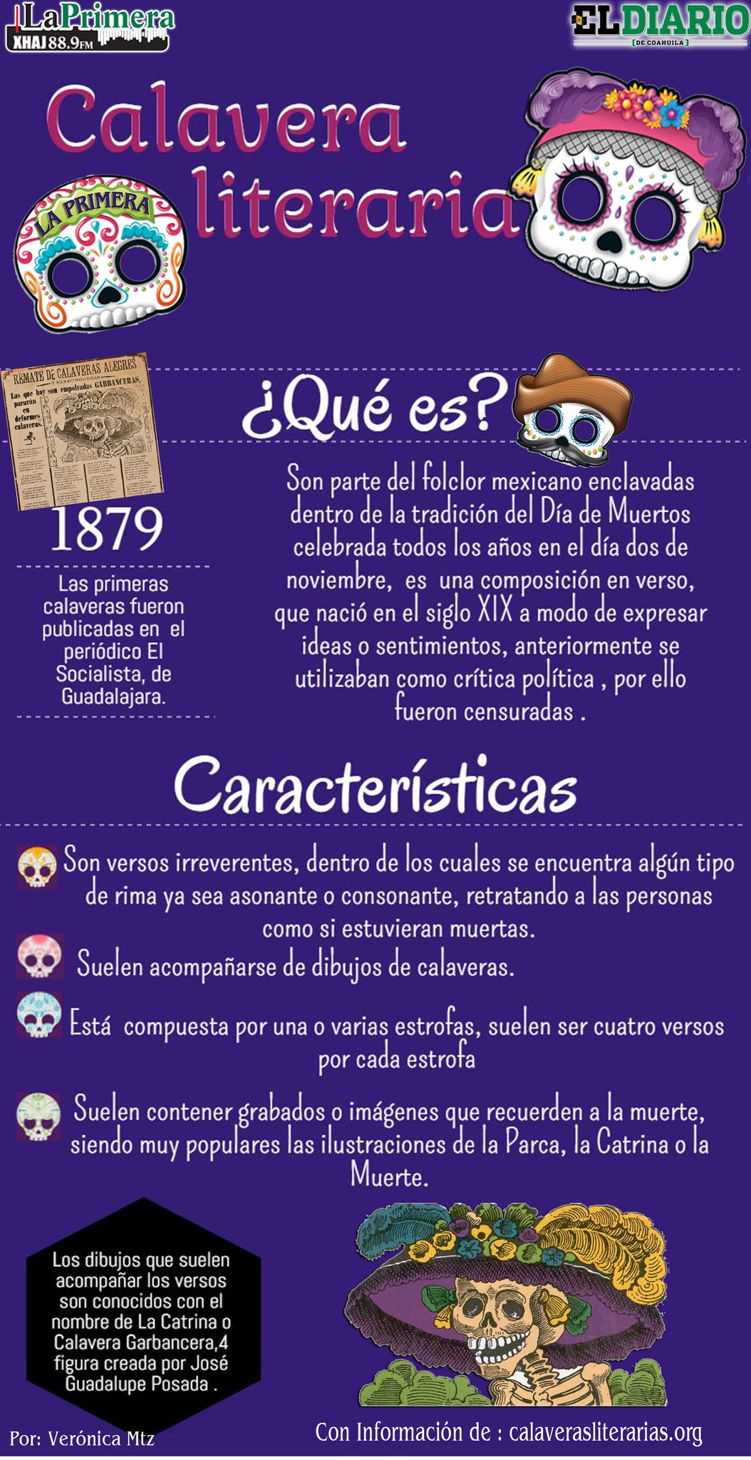 Twitter 上的La Primera 88.9："@nuestro_mundo Infografía "Calaveras literarias"  https://t.co/XQDFaTfWAa" / Twitter