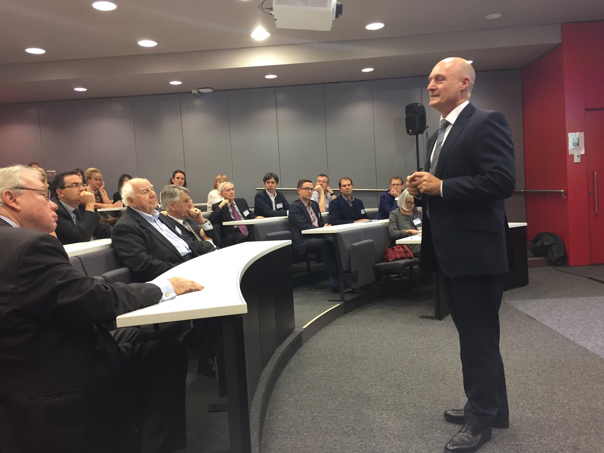 LERUnews's tweet photo. Prof David Gann, vice president innovation @imperialcollege addressing London based alumni from #LERU universities https://t.co/yjzryzTqgp