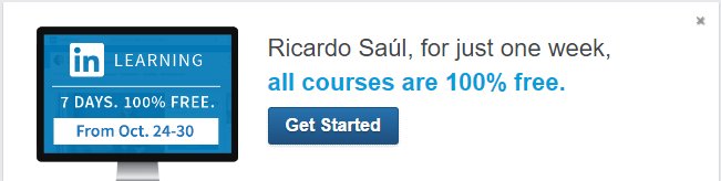 Ratascookies's tweet image. Cursos de #InLearning gratis esta semana ¡Aprovechen! #LinkedIn