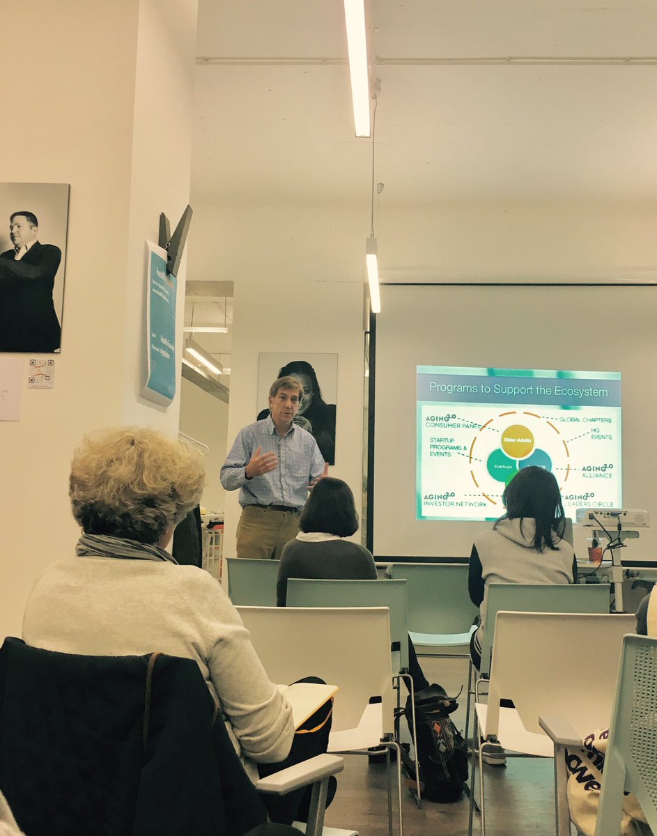KalgeraUK's tweet photo. Eric kicking off @Aging20 London chapter event! #digitalaging https://t.co/BWLNlB25gh