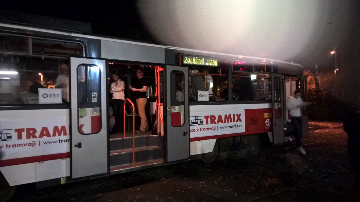Kazzan's tweet photo. Praha? #Tramix dnes vozí @KPCS_CZ - Oslavte s námi 10 let! https://t.co/lxYaRn0KxR