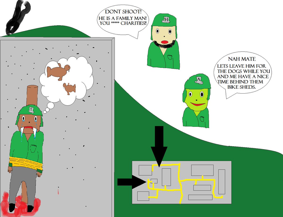 bloodmon14's tweet photo. @hat_films not great at drawing on paint but hope you lot have a chuckle #HatWar cant stop banging eh smith? poor trotty https://t.co/wymziMUgvx