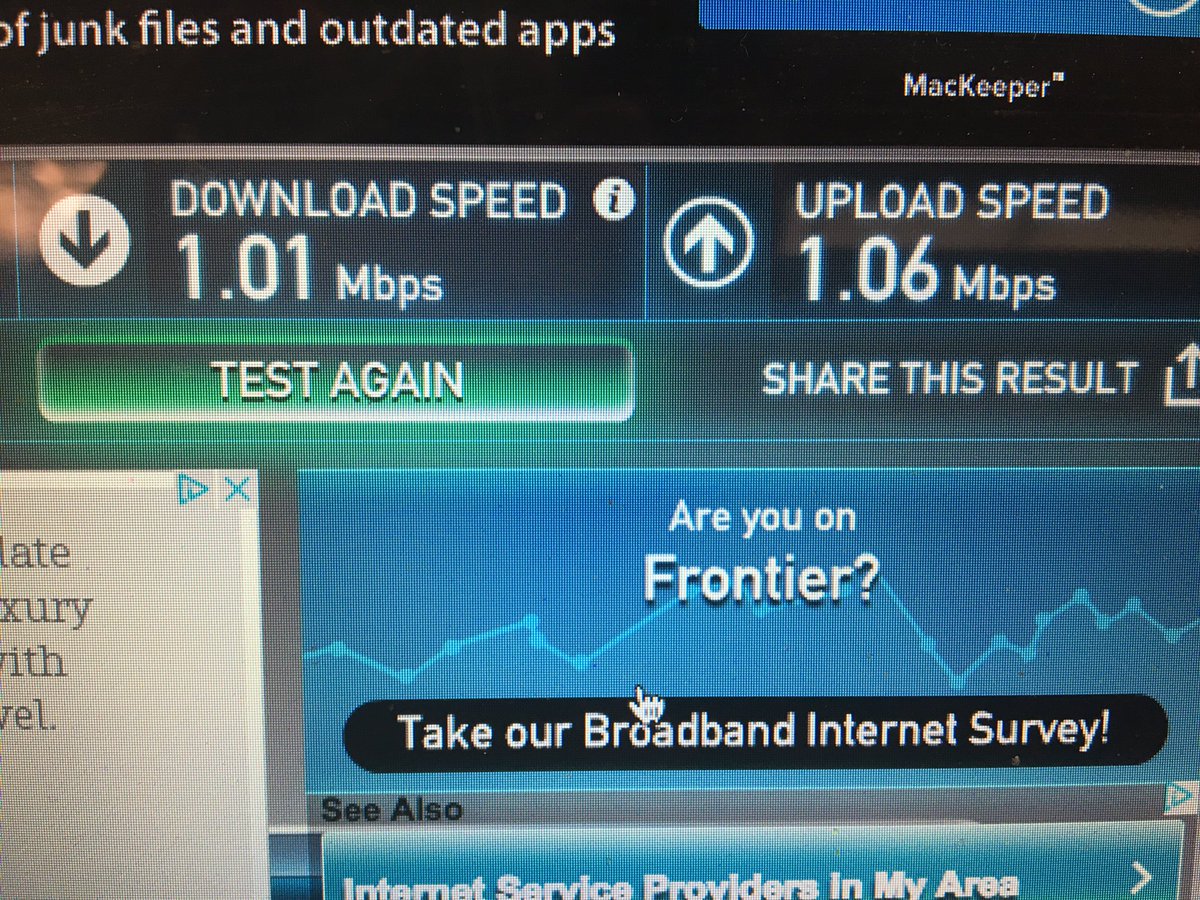 TedKaczmarski's tweet image. .@FrontierCorp your internet speeds at @YeagerAirport are atrocious I would pay for working speed over free 🐌 speed #internetfailure