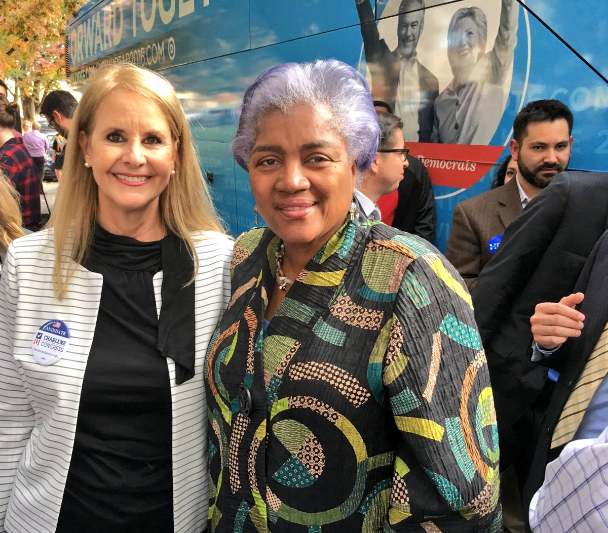 CharleneAlbarr's tweet photo. It was an honor to speak with @donnabrazile and support democrats up and down the ballot! #ForwardTogether #utpol https://t.co/uRbOEBTnsK