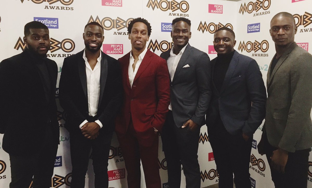 thosegoodfellas's tweet photo. #ThoseGoodFellas at the 2016 #preMOBOAwards with host @Lemar! https://t.co/gxmva2JRBL